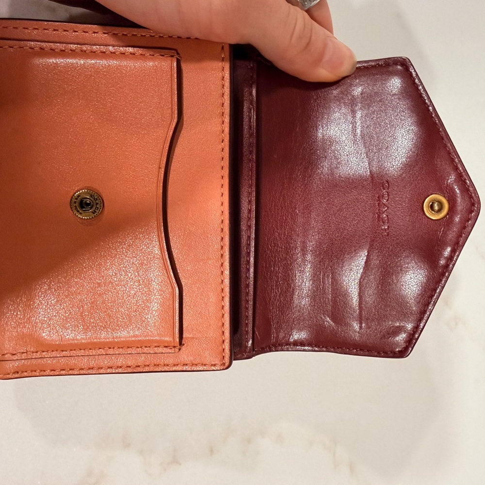 Coach Trifold Wallet with Butterfly Details - Picture 4 of 5